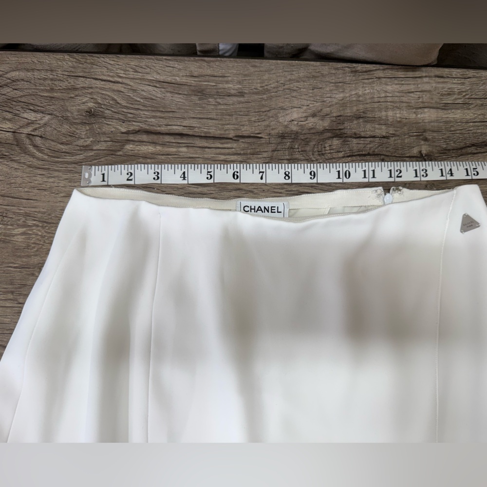 Vintage Chanel white pencil skirt size 46‎ - xl - Picture 5 of 14